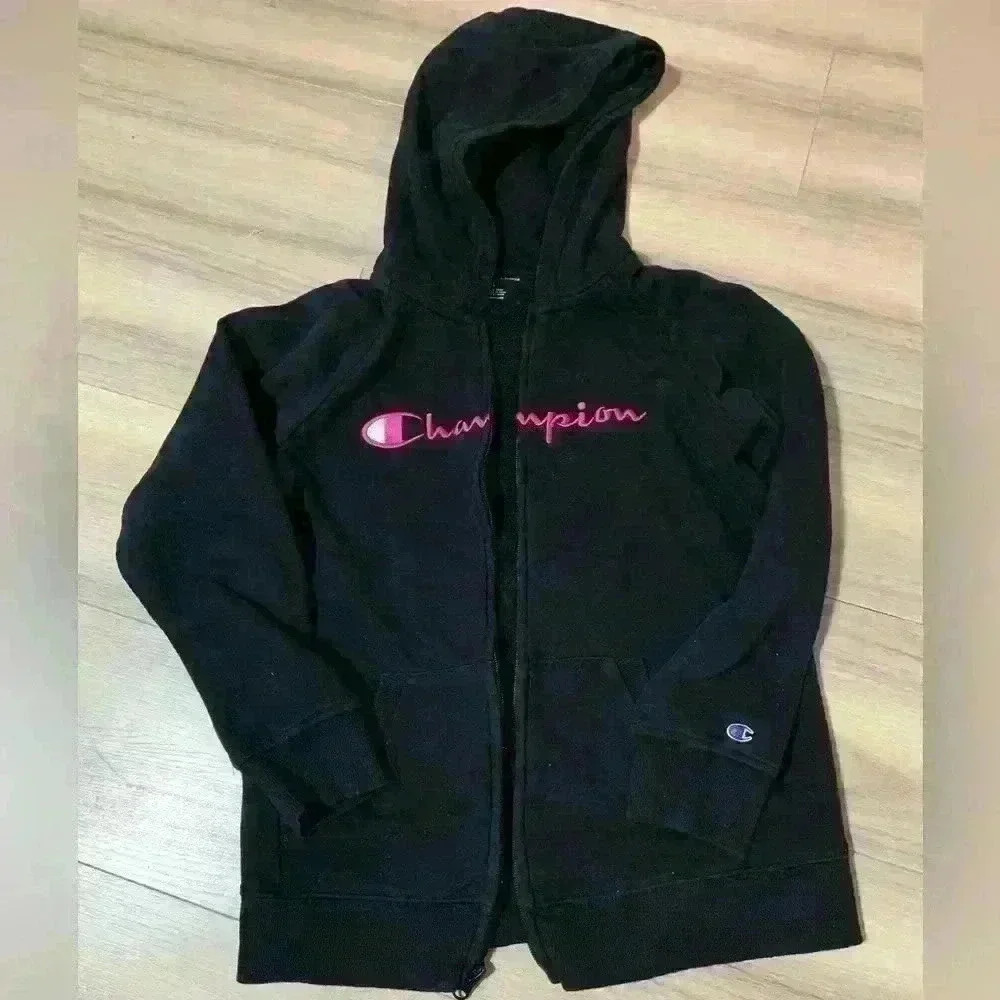 Champion zip  up sweater girls Large